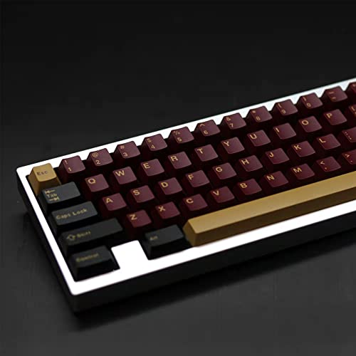 Double Shot Red Samurai Keycaps for Mechanical Keyboards