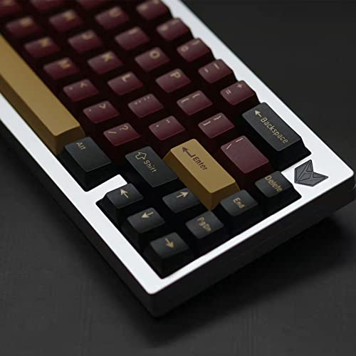 Double Shot Red Samurai Keycaps for Mechanical Keyboards