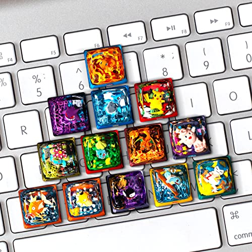 Transparent Anime Keycaps for Cherry MX Mechanical Keyboard