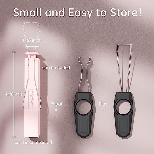KEMOVE P10 2-in-1 Stainless Steel Keycap Puller - Pink