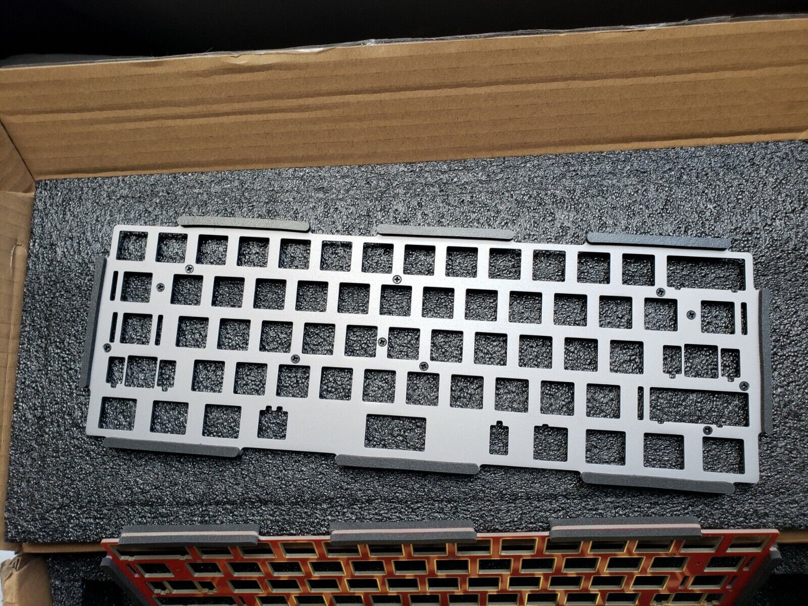 Kbdfans X3 RF4 Aluminum Brass-plati for D60 Mechanical Keyboards
