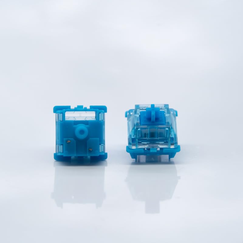 Gateron Phantom Blue Clicky Key Switches - RGB