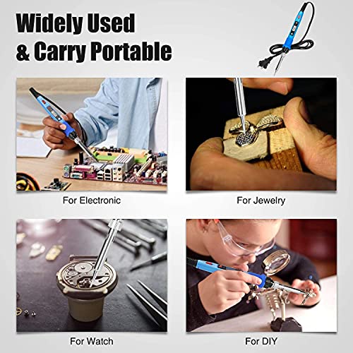 LCD Digital Soldering Welding Iron Kit - 80W