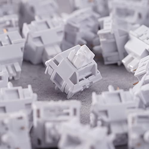 WS White Linear Keyboard with Lubed Switches