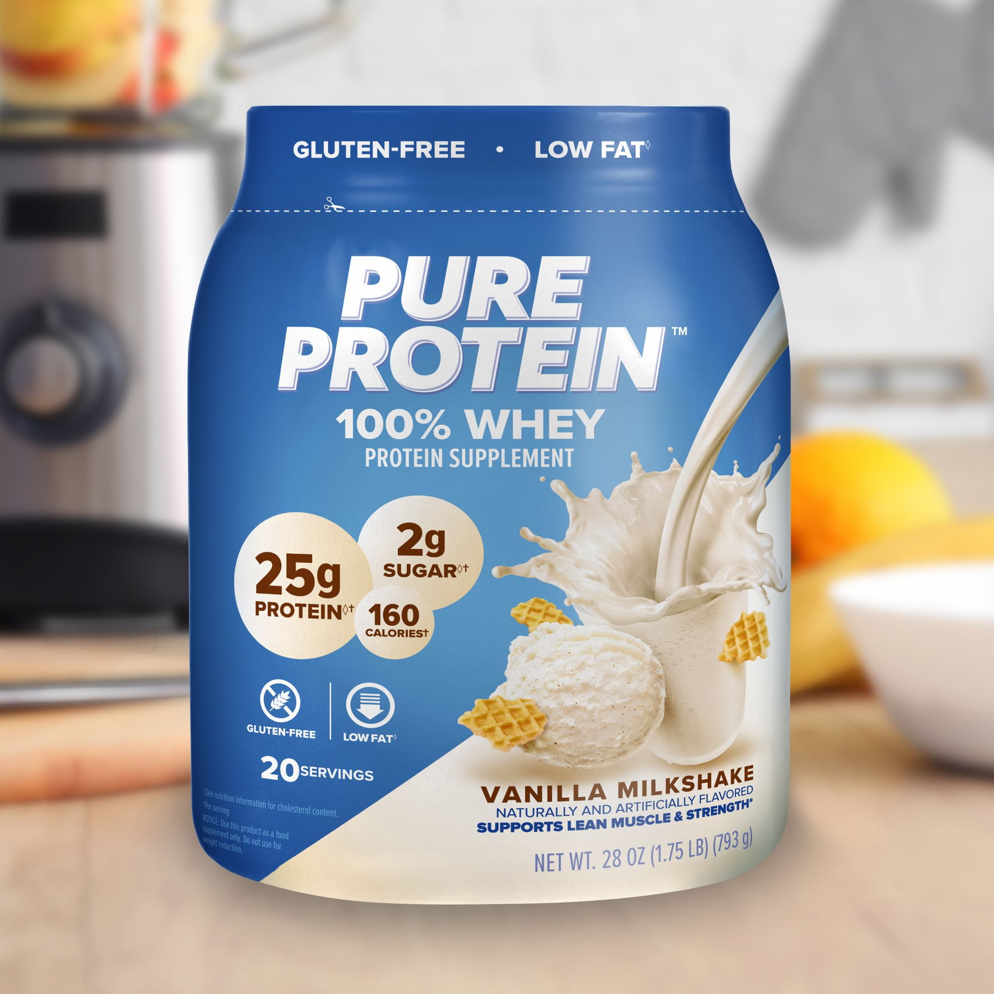 Vanilla Cream Whey Protein Powder, 25g Protein