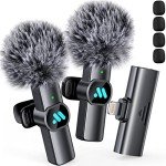 Leettus Wireless Lavalier Microphones for iPhone & iPad