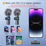 Leettus Wireless Lavalier Microphones for iPhone & iPad