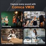 Comica VM30 Wireless Shotgun Microphone for Video