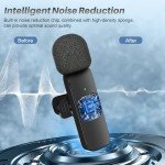 2 Pack Wireless Lavalier Microphones for Video Recording