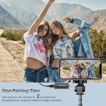 2 Pack Wireless Lavalier Microphones for Video Recording