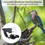 8X Monocular Parabolic Microphone for Bird Listening