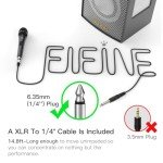 Fifine Dynamic Karaoke Microphone with Switch K6