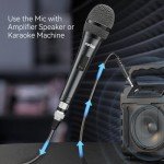 Fifine Dynamic Karaoke Microphone with Switch K6