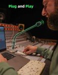 DJ Gooseneck Microphone with Rotation and Noise Reduction