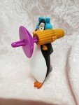 Penguin Toy with Parabolic Microphone Attachment