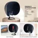 360° Microphone Isolation Shield for Studio Recording