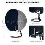 360° Microphone Isolation Shield for Studio Recording