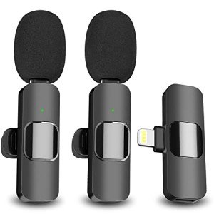 EJCC Wireless Clip-on Microphones for iPhone