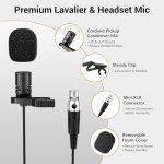 TONOR UHF Wireless Microphone System - Headset & Lavalier