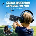HAUSBELL Parabolic Microphone with Headphones Included