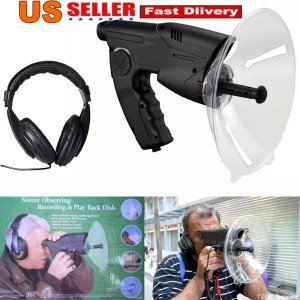 Parabolic Microphone for Bird Listening Up to 300ft