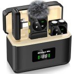 Wireless Mini Microphone with Noise Cancellation for Mobile