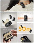 Wireless Mini Microphone with Noise Cancellation for Mobile