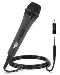 Wired Unidirectional Karaoke Microphone - Black