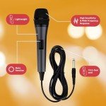 Wired Unidirectional Karaoke Microphone - Black