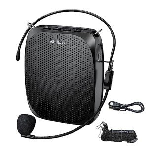 SHIDU Portable Voice Amplifier Microphone Headset
