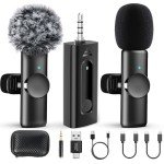Dual Wireless Lavalier Microphone for Video Recording