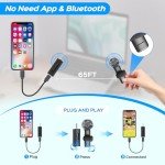 Dual Wireless Lavalier Microphone for Video Recording