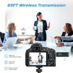 Dual Wireless Lavalier Microphone for Video Recording