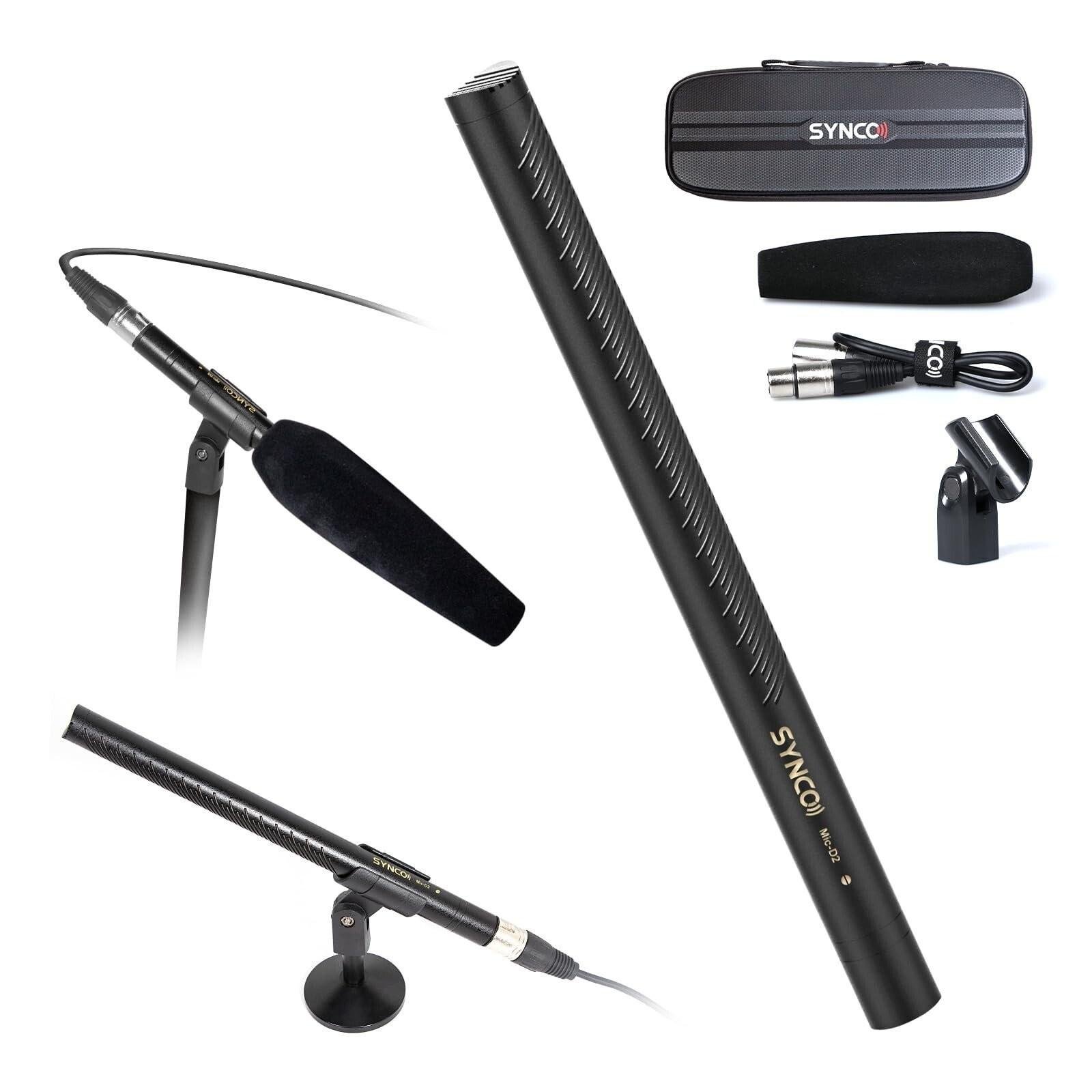 SYNCO D2 Hypercardioid Shotgun Microphone for Recording