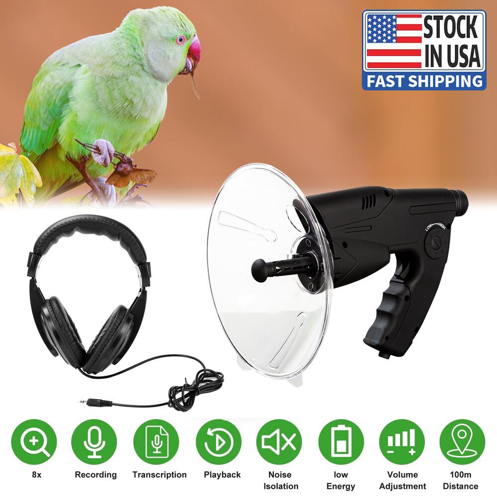 100M Parabolic Microphone with 8X Sound Amplification