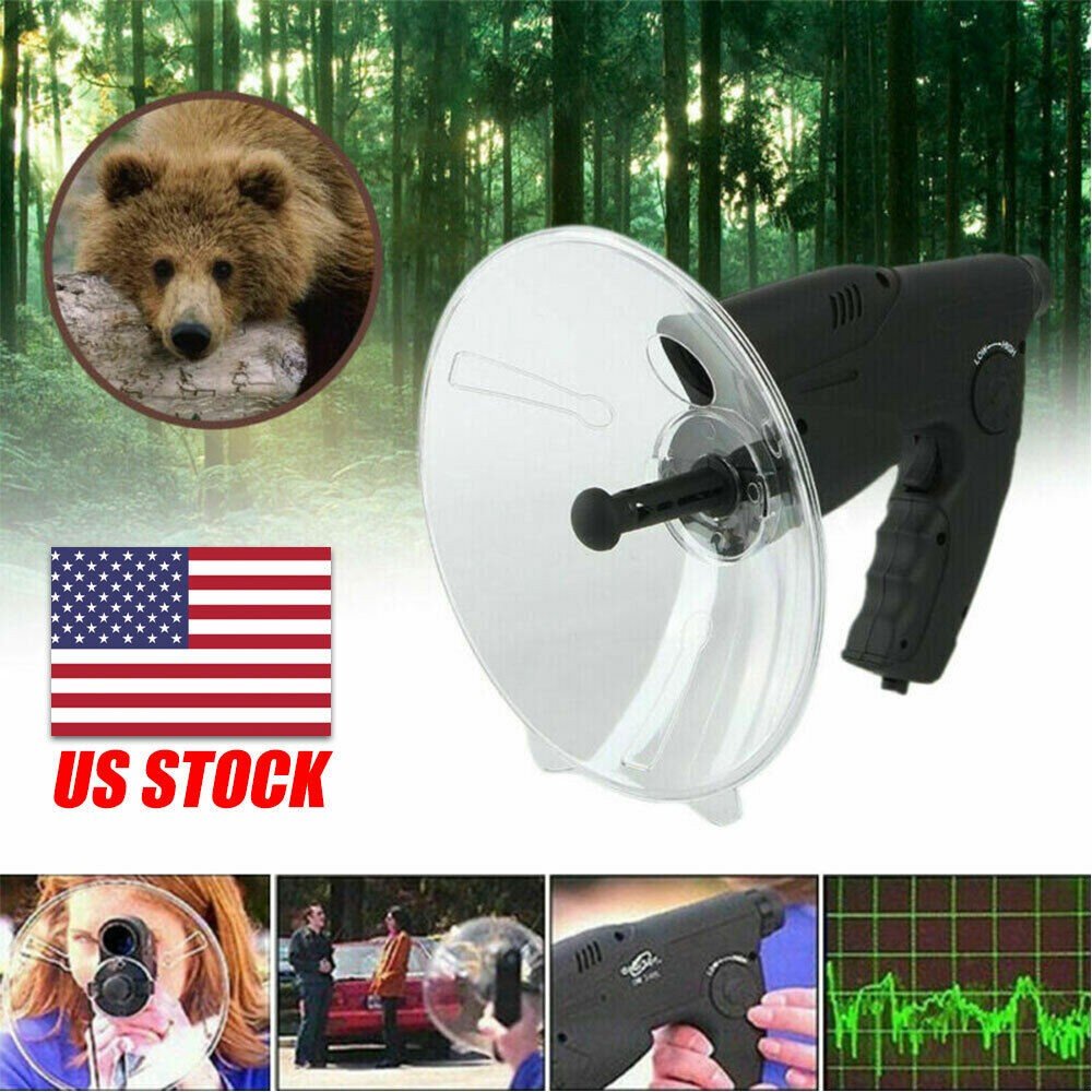 100m Parabolic Listening Device Microphone Amplifier