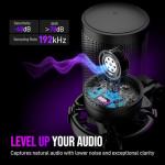 FIFINE USB Gaming Microphone Kit with RGB