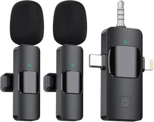 EJCC Wireless Clip-on Microphones for iPhone