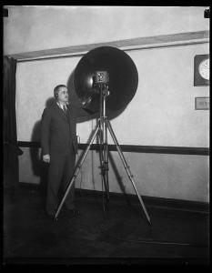 NBC Parabolic Microphone for Distant Sound Recording