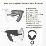 Parabolic Listening Device Microphone with 100m Range