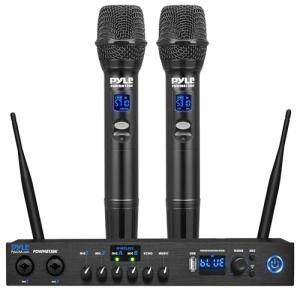 Pyle Wireless Microphone System with Bluetooth and Echo