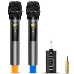 Bietrun Wireless Microphone System with Bluetooth & Echo