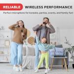 Pyle Wireless Microphone System with Bluetooth and Echo