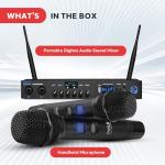 Pyle Wireless Microphone System with Bluetooth and Echo