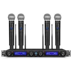 MicrocKing Wireless Microphone System with 4 Mics