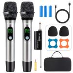 Dual Wireless Handheld Microphone System for Events