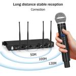 MicrocKing Wireless Microphone System with 4 Mics
