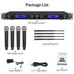 MicrocKing Wireless Microphone System with 4 Mics
