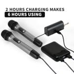 Dual Wireless Handheld Microphone System for Events