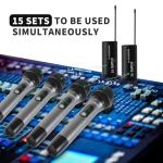 Dual Wireless Handheld Microphone System for Events